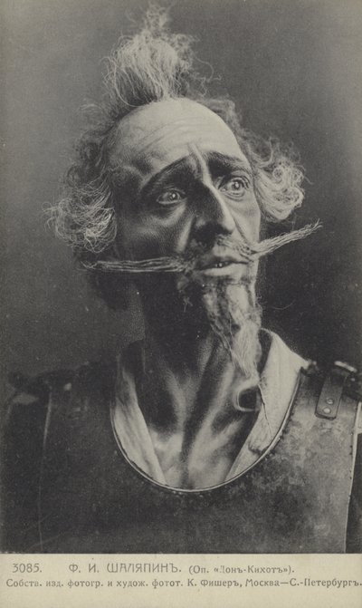 Feodor Chaliapin, Russian Opera Singer, in the Role of Don Quixote by Russian Photographer